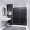 Anzzi Leon 60 in. x 76 in. Tinted Sliding Shower Door in Brushed Nickel SD-AZ8077-02BNT - alternate 6
